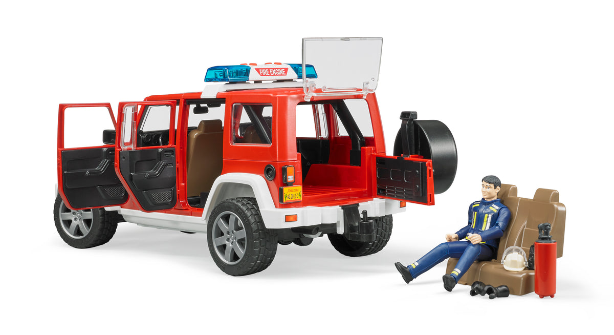 Bruder - Bruder 02528 Jeep Wrangler Unlimited Rubicon véhicule de pompier  avec figurine - Voitures - Rue du Commerce