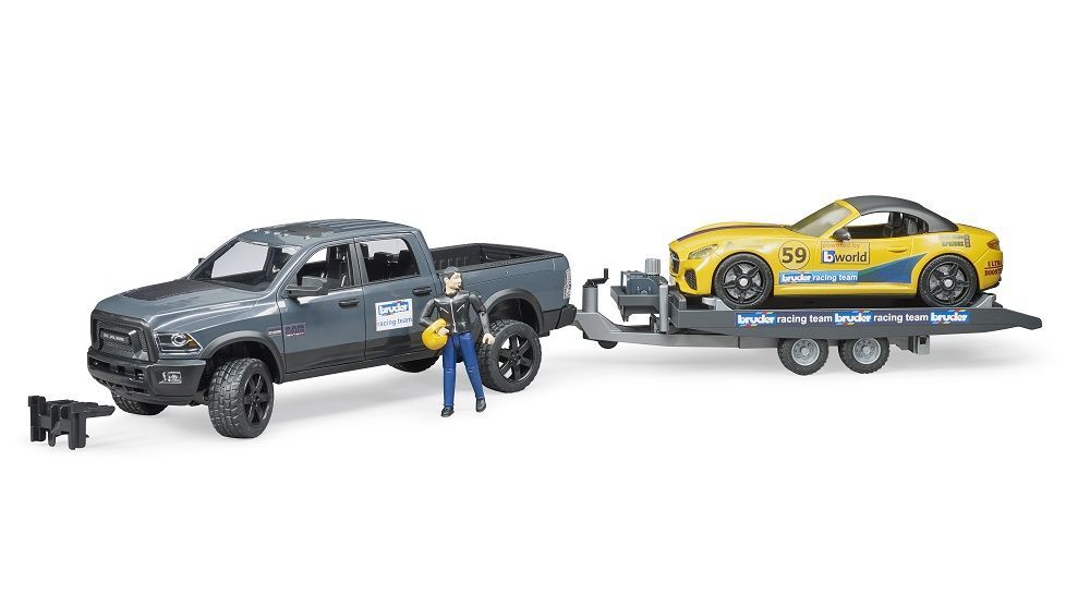 bruder セット RAM 2500 Power Wagon and BRUDER Roadster Racing Team – Bruder