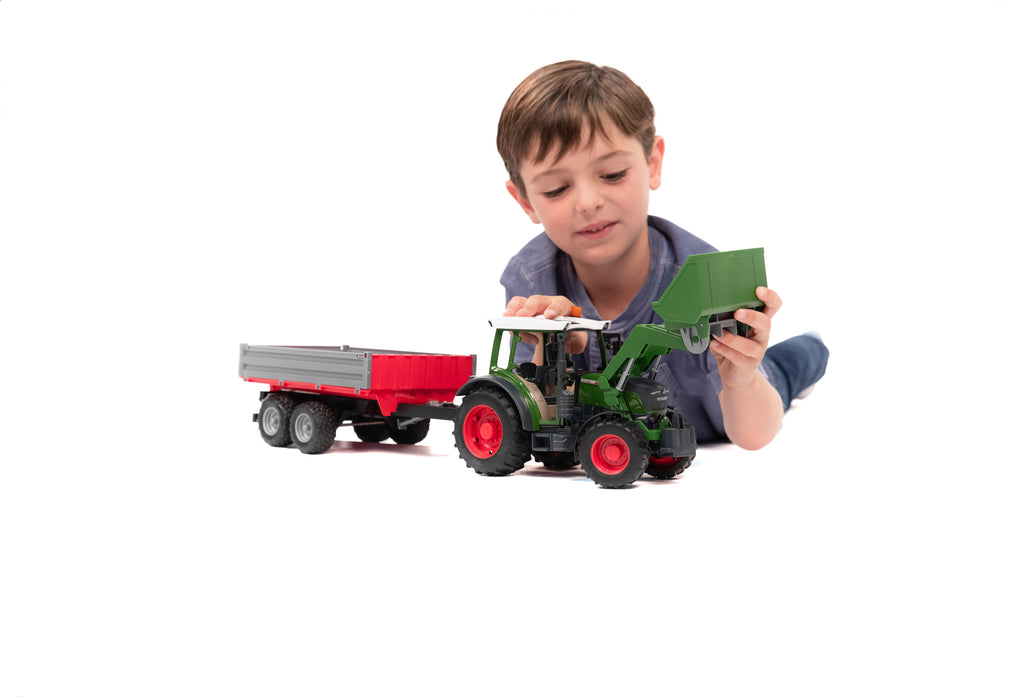 Bruder 02182 Fendt Vario 211 with Front Loader and Tipping Trailer 24.12.8