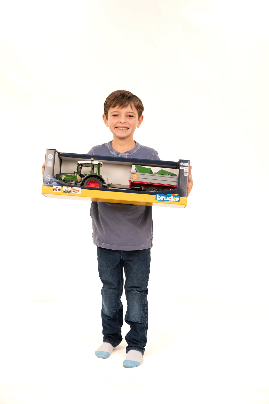 Bruder 02182 Fendt Vario 211 with Front Loader and Tipping Trailer 24.12.8