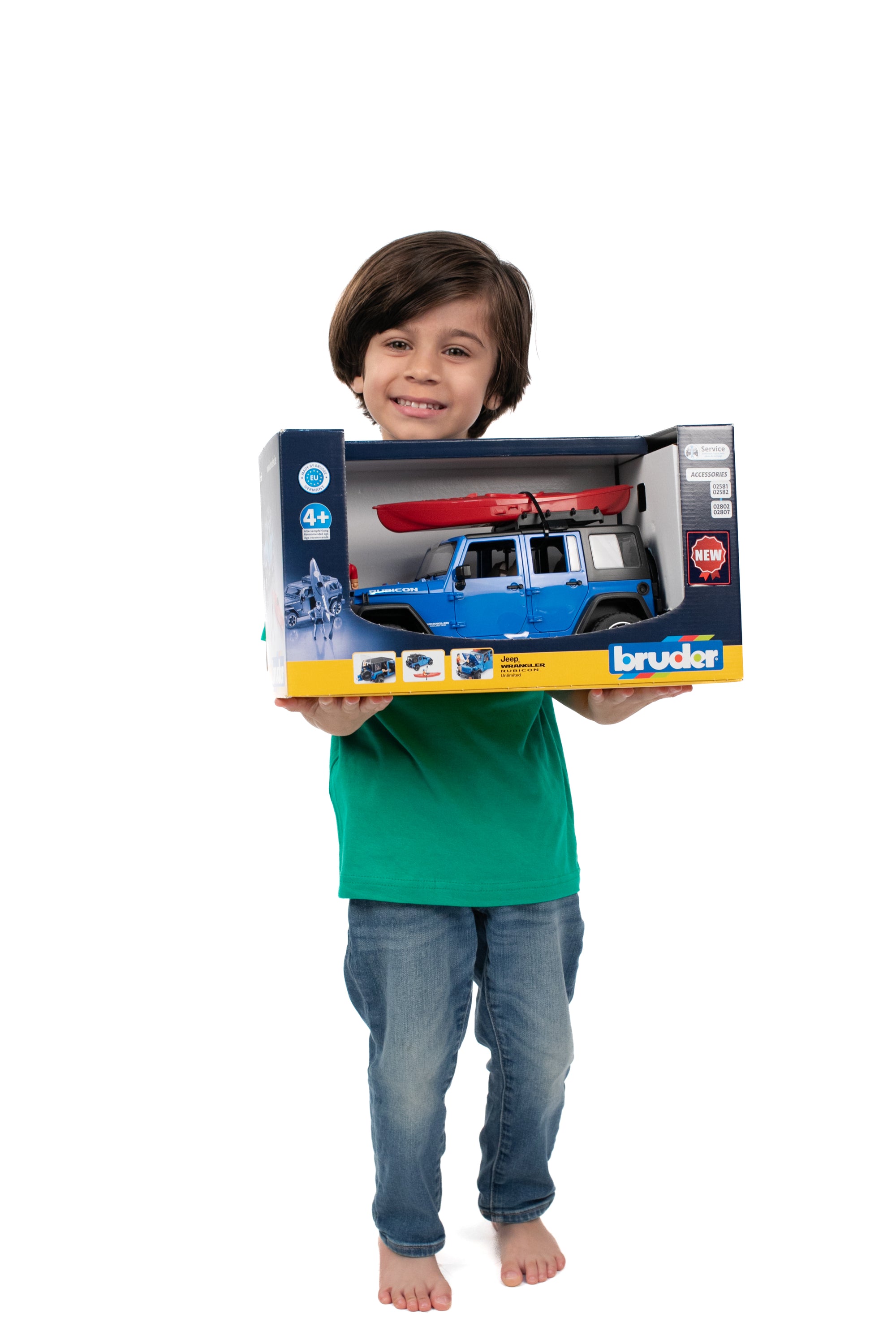 Bruder 02529 Jeep Wrangler Rubicon Unlimited with Kayak and Figure 18.10.10