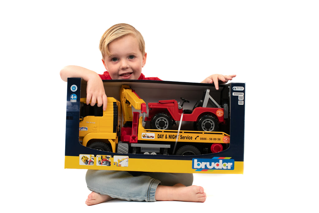 Bruder 02750 Man TGA Tow Truck with Off-Road Vehicle 20.12.8