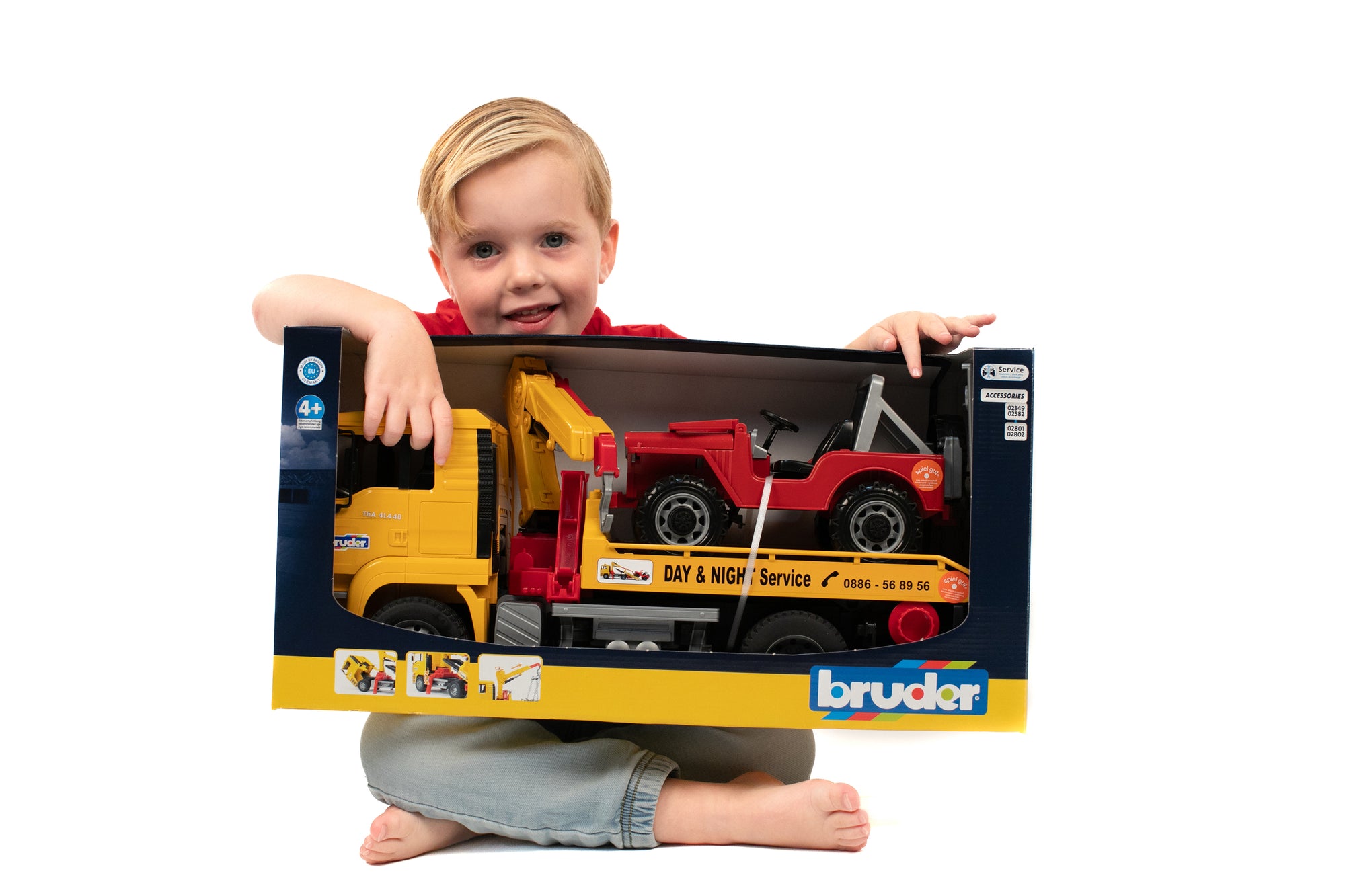 Bruder 02750 Man TGA Tow Truck with Off-Road Vehicle 20.12.8