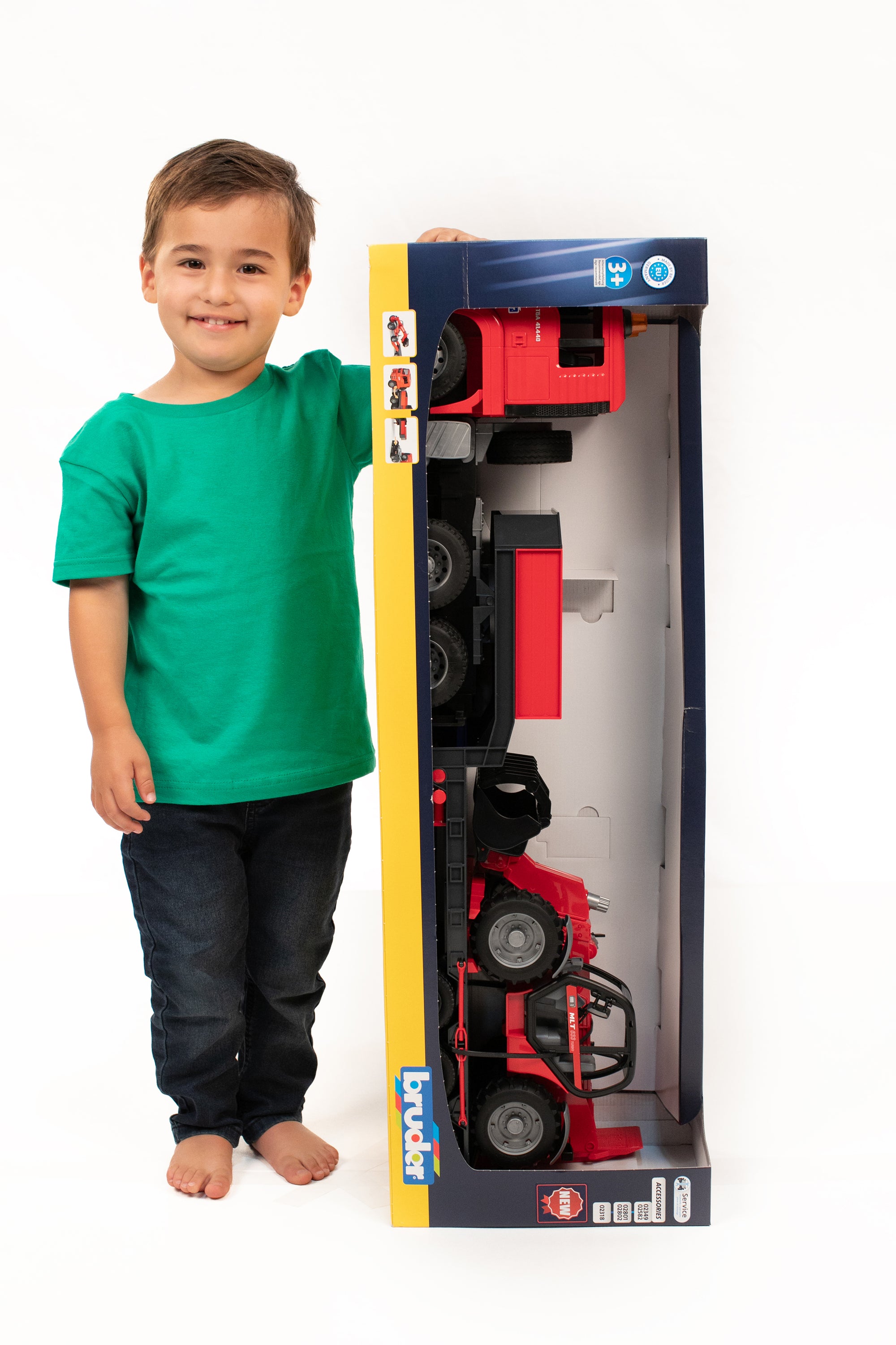 Bruder 02774 Man TGA Low Loader with Manitou Telehandler 35.12.9