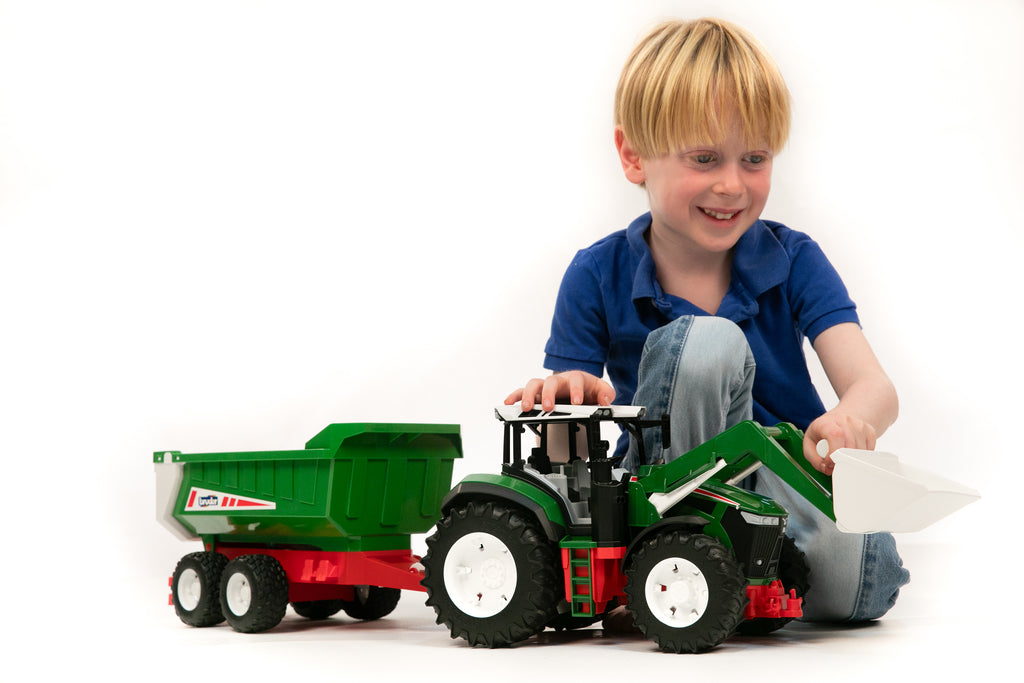Bruder 03452 Roadmax Tractor with Front Loader and Tipping Trailer 30.10.10