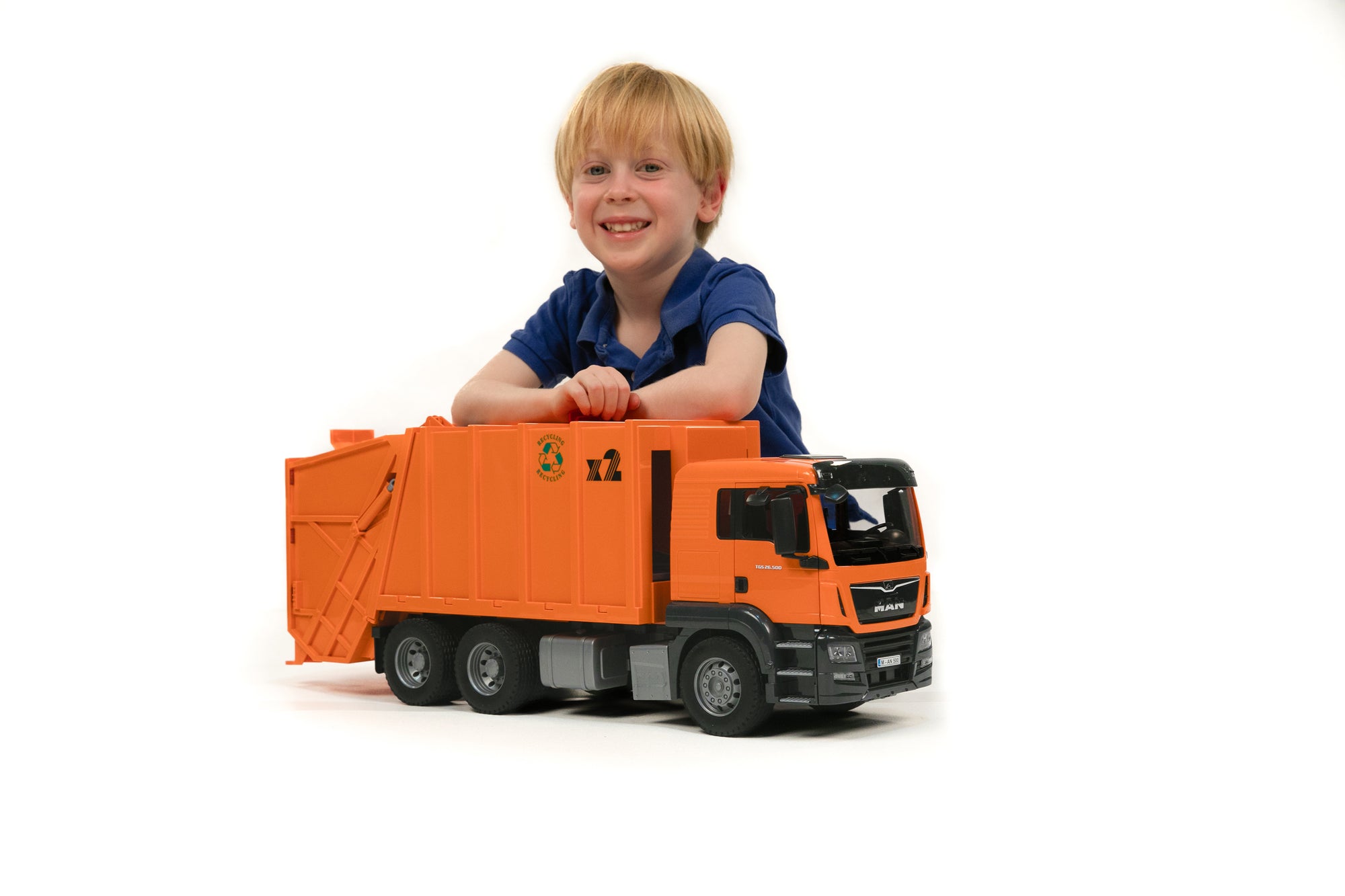 Bruder 03760 Man TGS Garbage Truck (Orange) 28.12.10