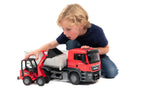 Bruder 03767 Man TGS Truck with Roll-Off Container and Schaffer Compact Loader 24.12.8