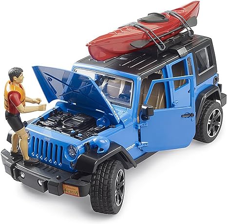 Jeep Wrangler Rubicon with kayak and kayaker – Bruder – Bruder Toy