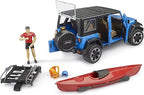 Bruder 02529 Jeep Wrangler Rubicon Unlimited with Kayak and Figure 18.10.10