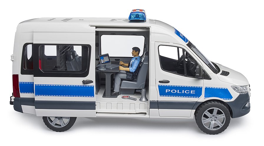 Bruder 02683 Mercedes-Benz Sprinter Police Vehicle with Light & Sound Module 24.12.8