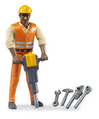 Bruder 60021 Construction Worker with Medium Skin Tone and Accessories 6.6.6