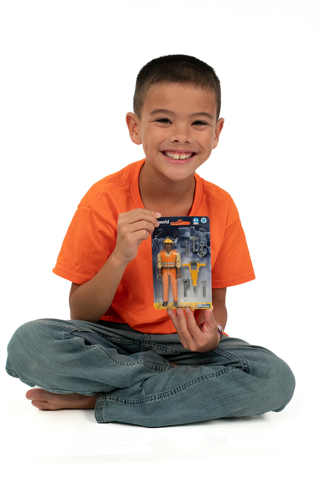 Bruder 60021 Construction Worker with Medium Skin Tone and Accessories 6.6.6