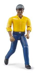 Bruder 60022 Man with Medium Skin Tone and Blue Pants 6.6.6