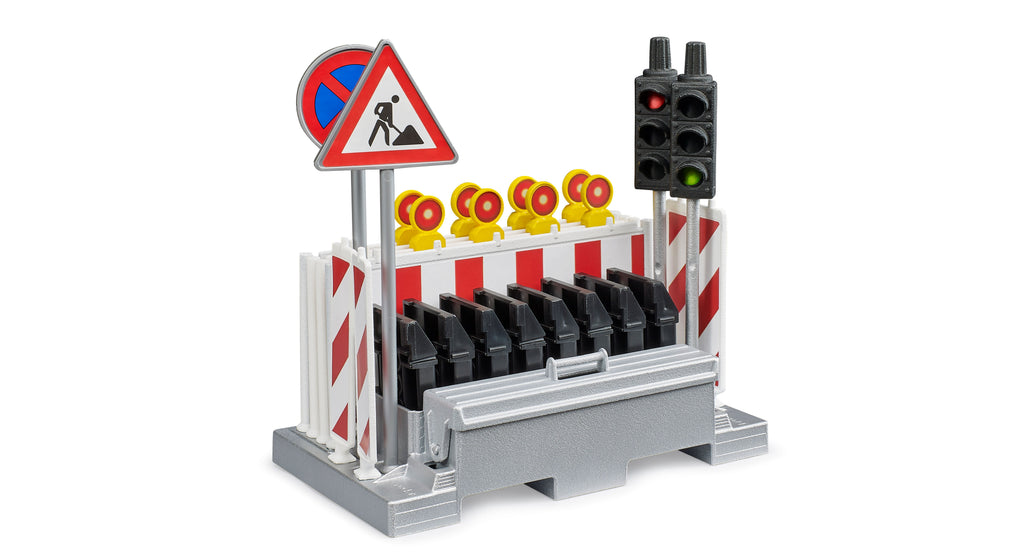Bruder 62009 Accessory: Traffic Safety Set with Traffic Lights