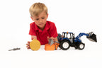 Bruder 09861 *New* New Holland T5.120 with Front Loader, Load Box, Forks and Round Bale 20.12.8