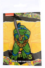 TMNT29123 TMNT - 1980's Cartoon Leonardo Iron On Patch w/ Customizable Autograph!*