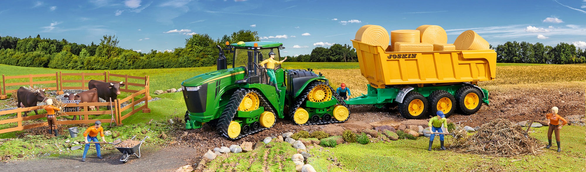 John Deere toy tractor Bruder