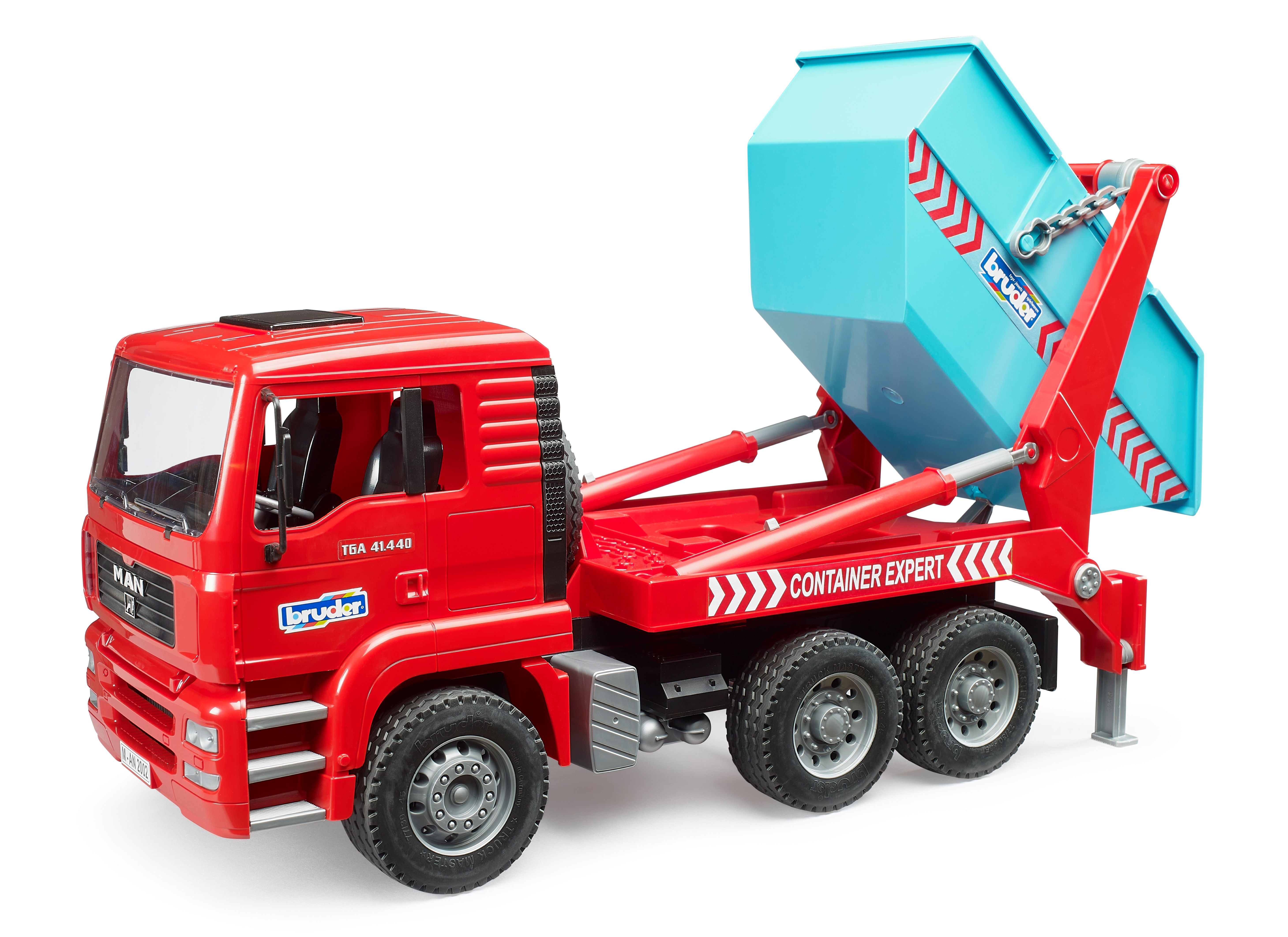 Bruder 02741 Man TGA Skip Container Truck — 1:16 Toy Skip Loader