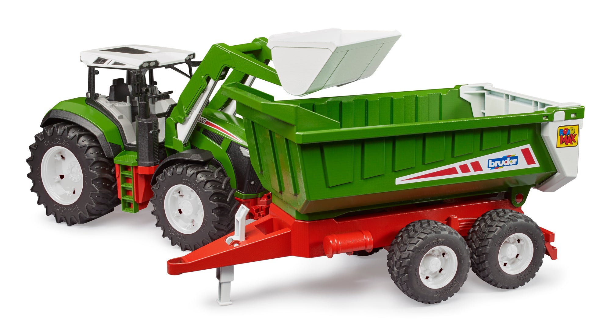 Bruder 03452 Roadmax Tractor with Front Loader and Tipping Trailer 30.10.10