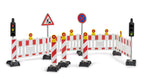 Bruder 62009 Accessory: Traffic Safety Set with Traffic Lights