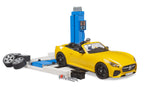 Bruder 62112 *New* bworld Car Service Center with Bruder Roadster 18.10.10