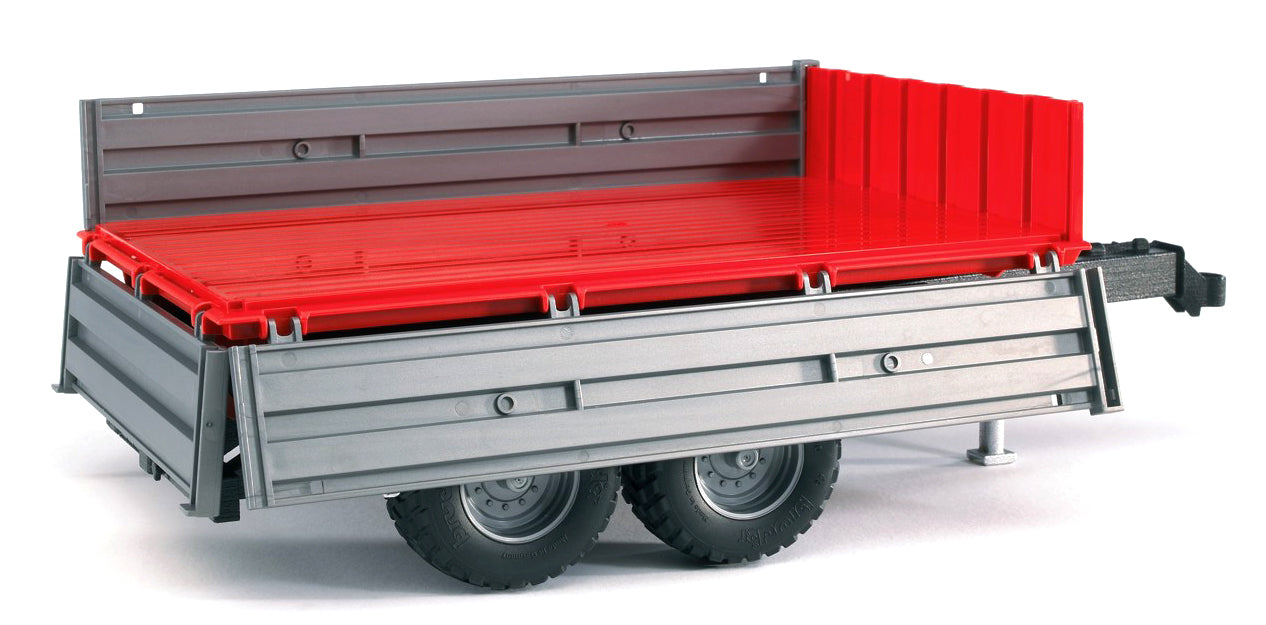 Bruder 02019 Tipping Trailer with Grey Sides 18.10.10