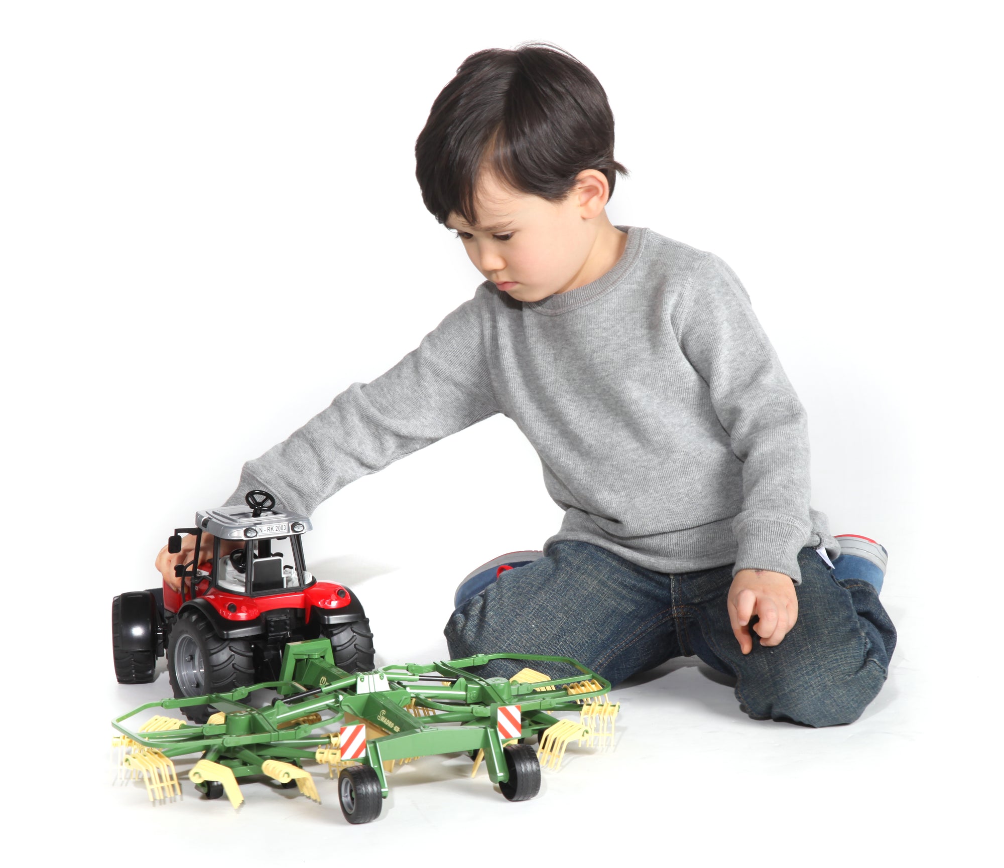 Bruder 02216 Krone Dual Rotary Swath Windrower 18.14.4