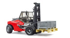 Bruder 02513 Linde HT160 Forklift with Pallet and 3 Pallet Cages 24.12.8