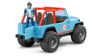 Bruder 02541 Jeep Cross Country Racer Blue with Driver 18.10.10