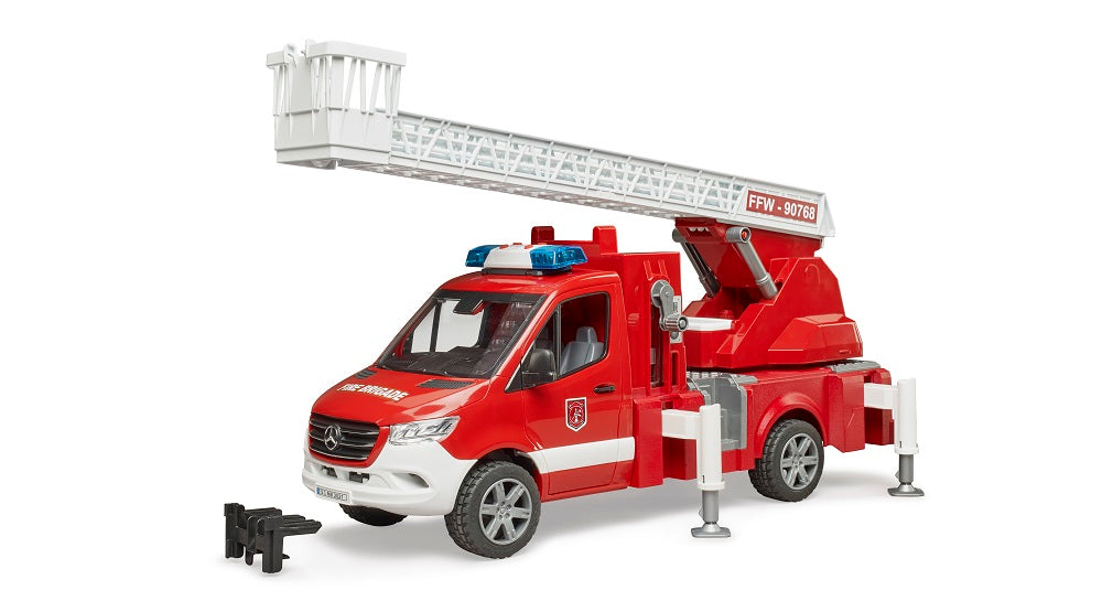 Bruder 02673 Mercedes-Benz Sprinter Fire Engine with Ladder, Pump, and Light & Sound Module 20.12.8