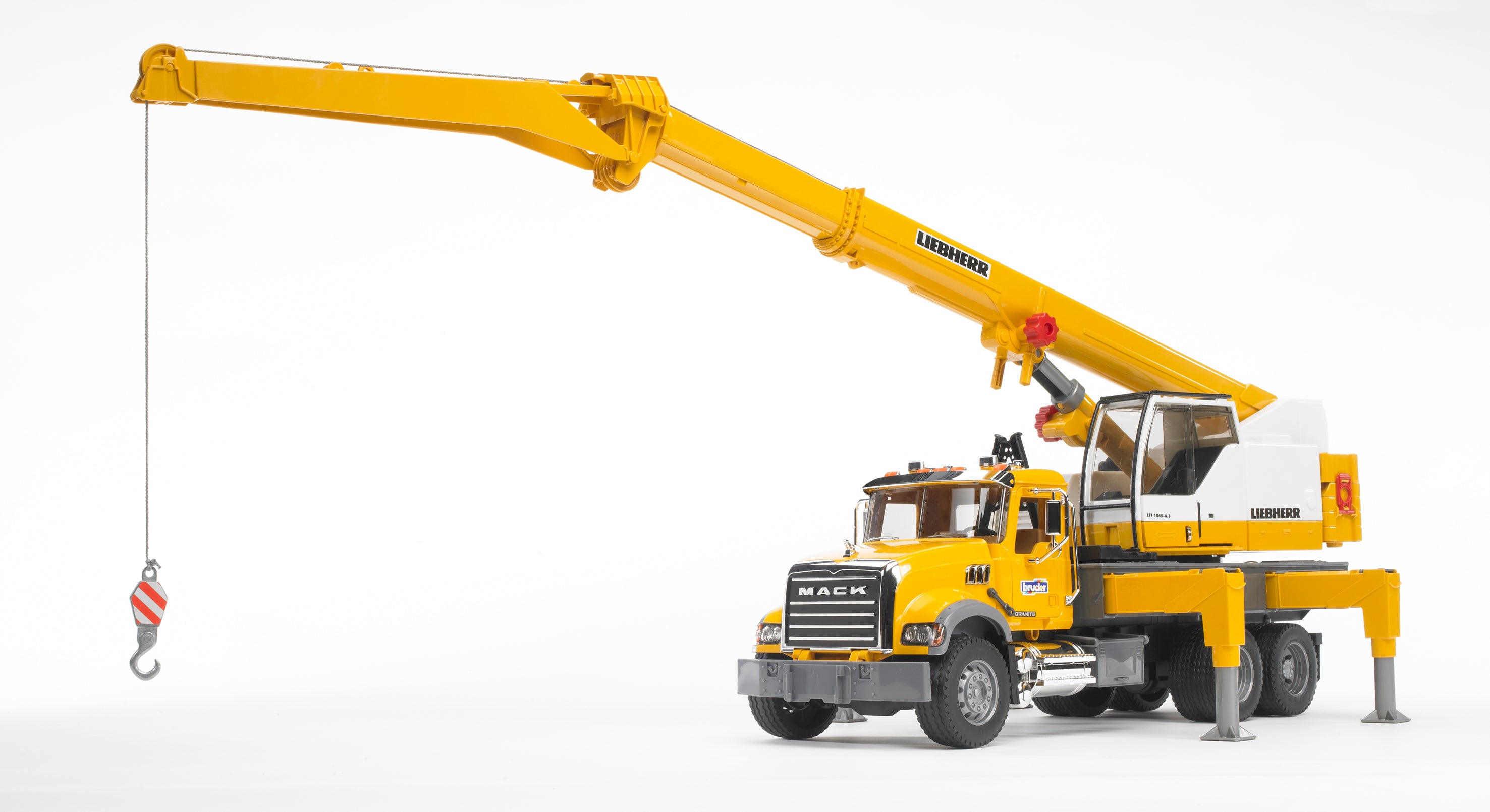 MACK Granite Liebherr crane truck – Bruder – Bruder Toy Shop