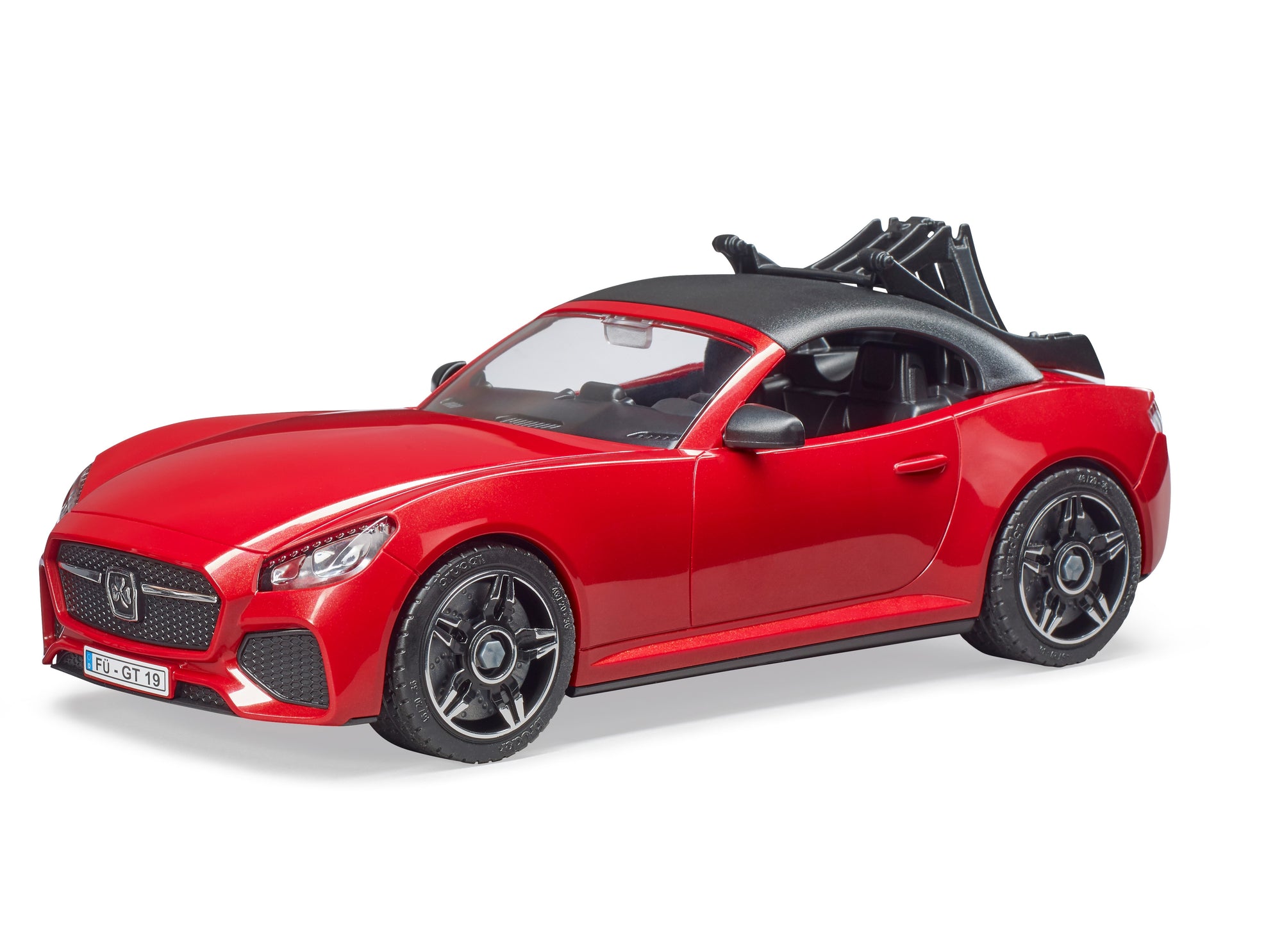 Bruder 03485 Red Roadster with Road Bike and Cyclist 18.10.10