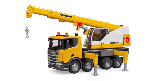 Bruder 03571 Scania Super 560R Liebherr Crane Truck with Light and