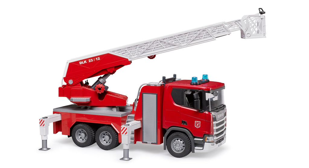 Bruder 03591 Scania Super 560R Fire Engine with Ladder, Water Pump and Light and Sound Module 24.12.12
