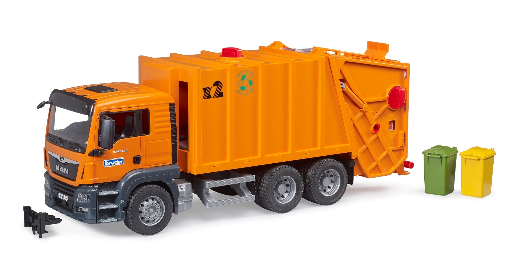 Bruder 03760 Man TGS Garbage Truck (Orange) 28.12.10