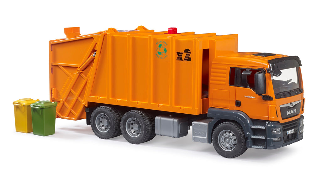 Bruder 03760 Man TGS Garbage Truck (Orange) 28.12.10