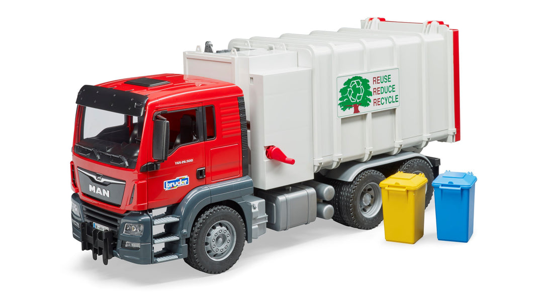 Man tga side loading garbage truck on sale