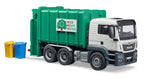 Bruder 03763 Man TGS Rear Loading Garbage Truck (Green) 24.12.8