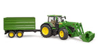 Bruder 09828 John Deere 7R 350 with Front Loader and Tipping Trailer 30.10.10