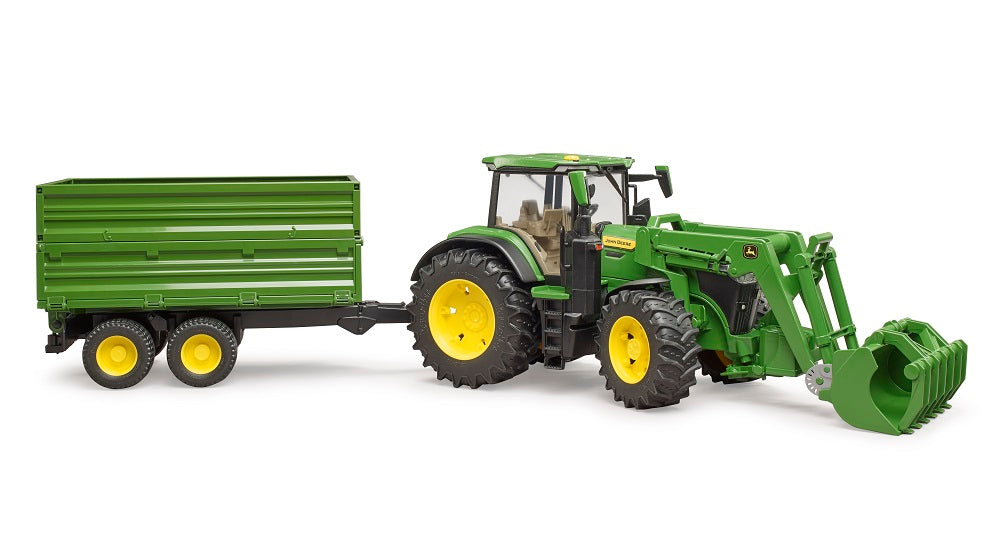 Bruder 09828 John Deere 7R 350 w/ Front Loader and Tipping Trailer 