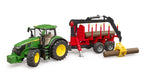 Bruder 09829 John Deere 7R 350 with Forwarding Trailer and 4 Logs 30.10.10