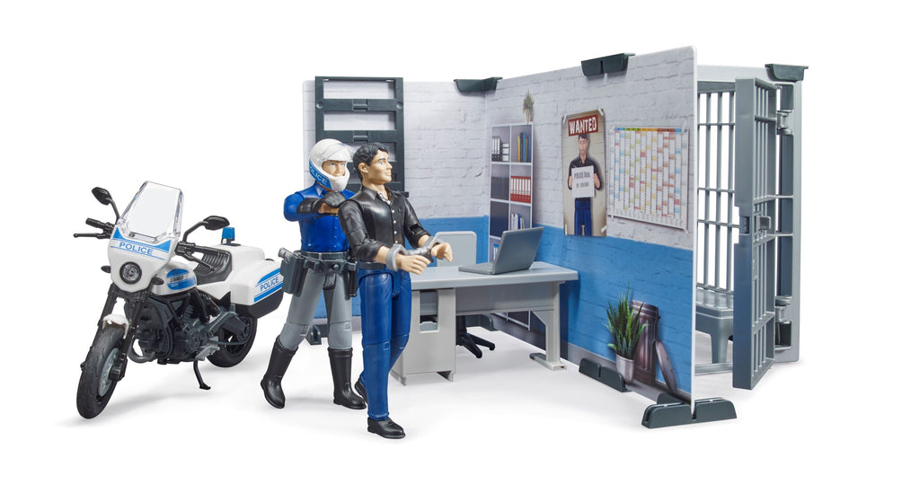 Bruder 62732 bworld Police Station with Police Motorcycle 10.7.7