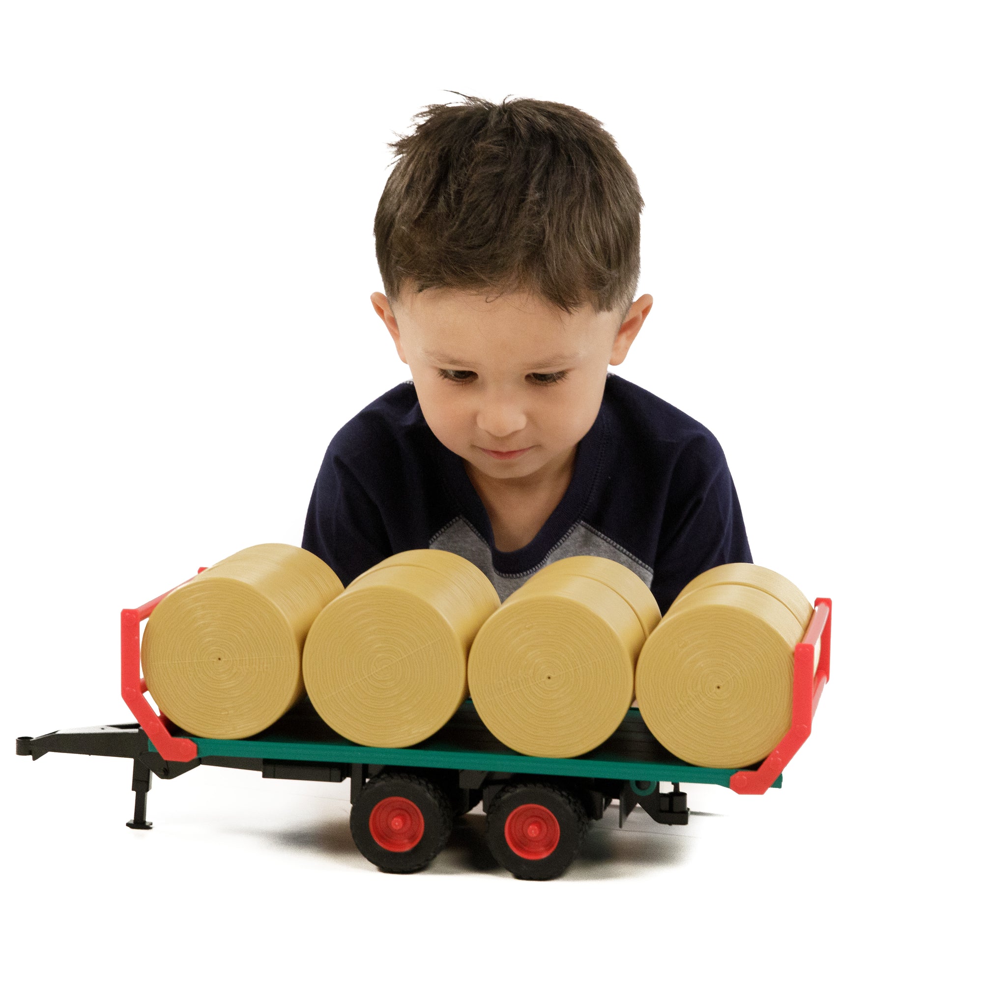 BRUDER 02220 RIMORCHIO CON 8 BALLE DI FIENO ROTONDE Cod.18042 4056352286544 - Foto 5