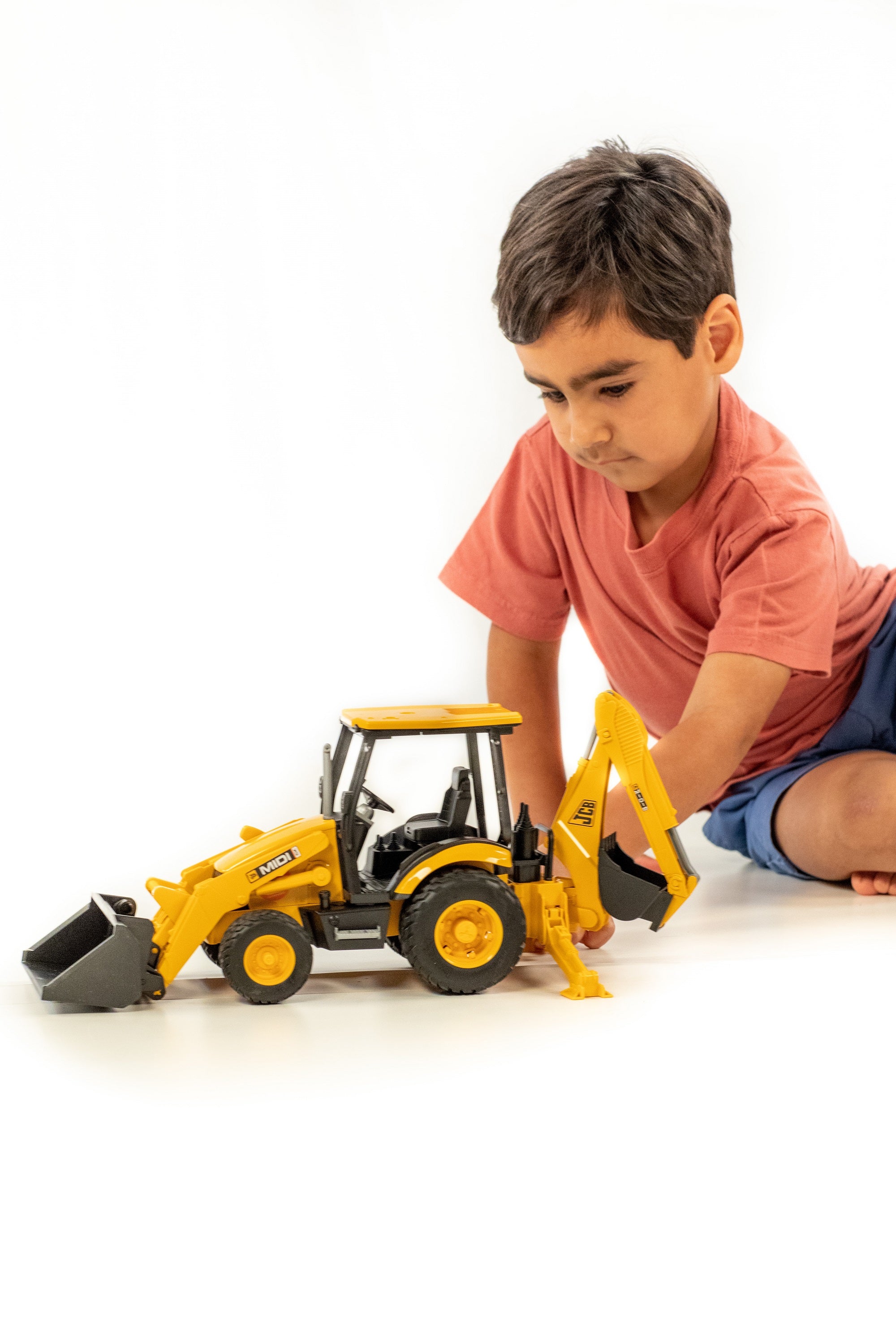 Bruder 02427 JCB MIDI CX Backhoe Loader — 1:16 Toy Backhoe Loader