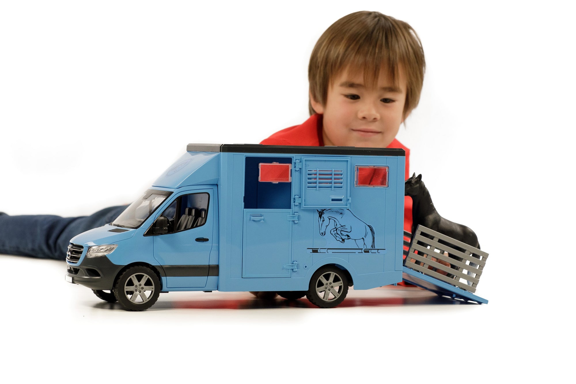 Bruder 02674 Mercedes-Benz Sprinter Animal Transporter with 1 Horse 20.12.8