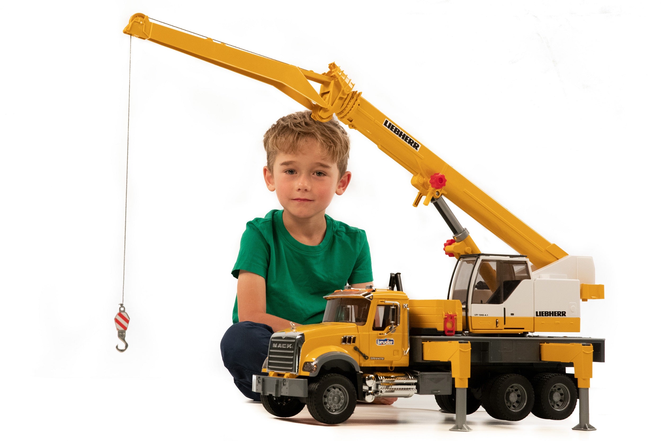 MACK Granite Liebherr crane truck – Bruder – Bruder Toy Shop