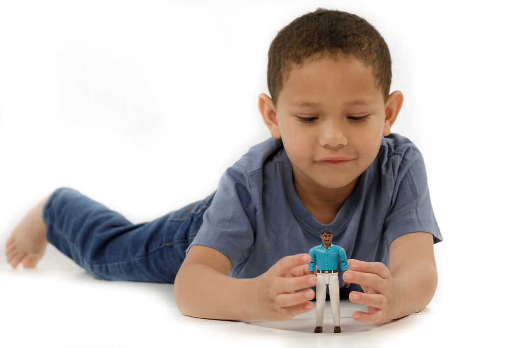 Bruder 60003 Man with Medium Skin Tone and White Pants 6.6.6