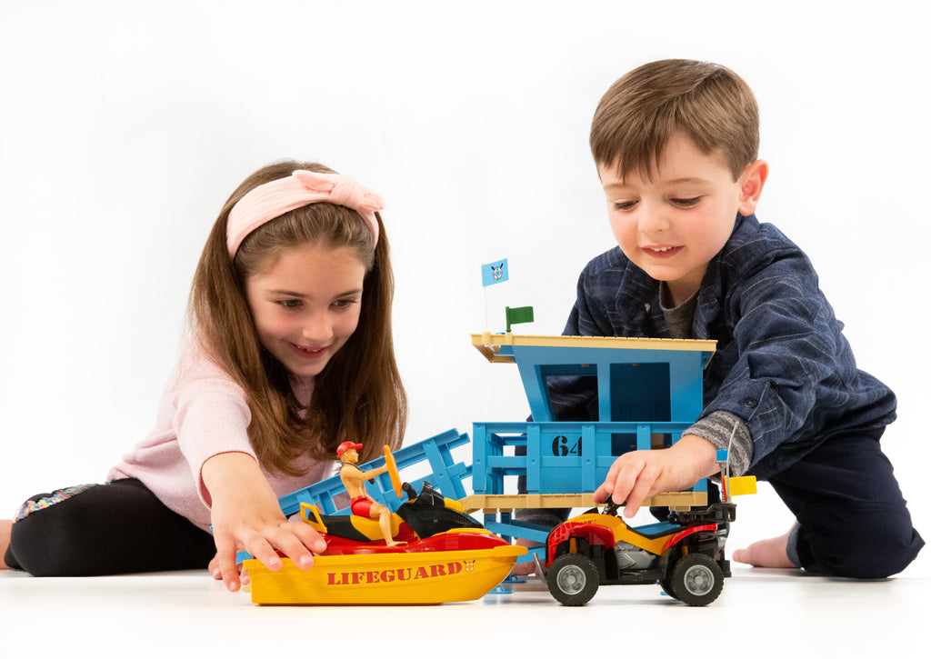 Bruder 62780 bworld Lifeguard Station with Quad and Personal Water Craft 24.12.8