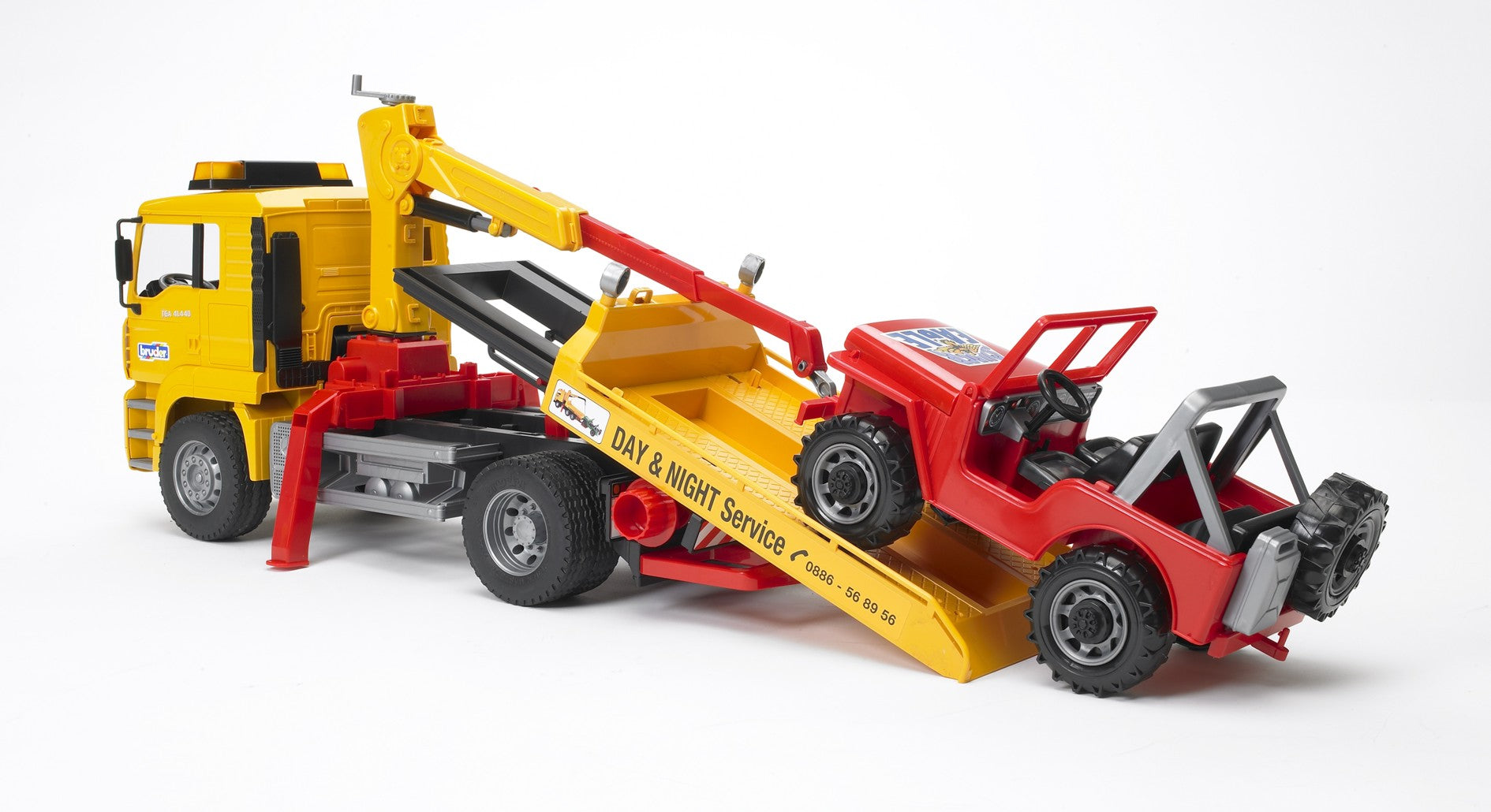 Bruder 02750 Man TGA Tow Truck with Off-Road Vehicle 20.12.8