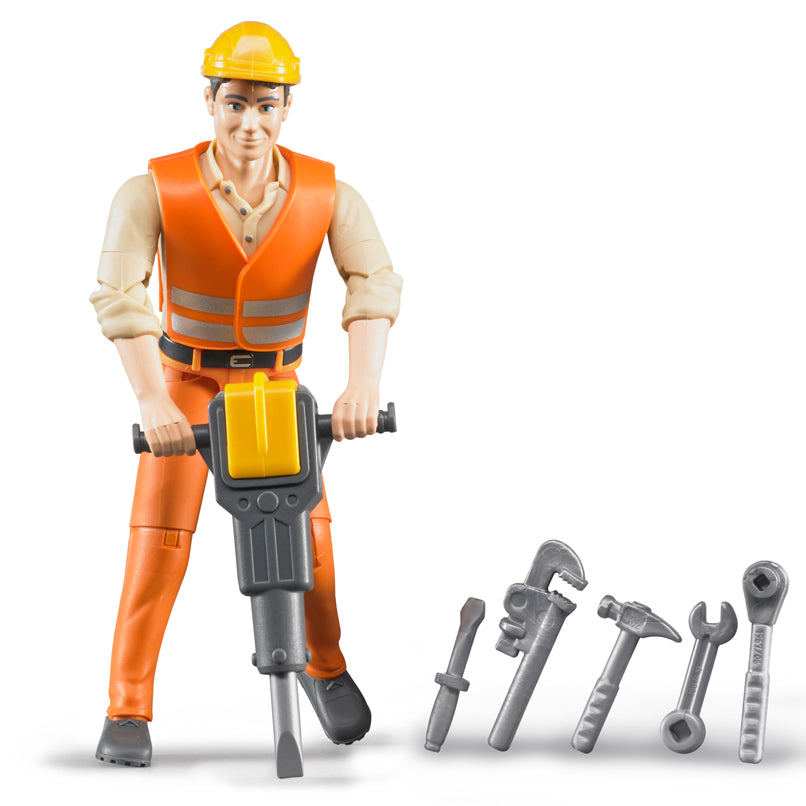 Bruder 60020 Construction Worker with Accessories 6.6.6